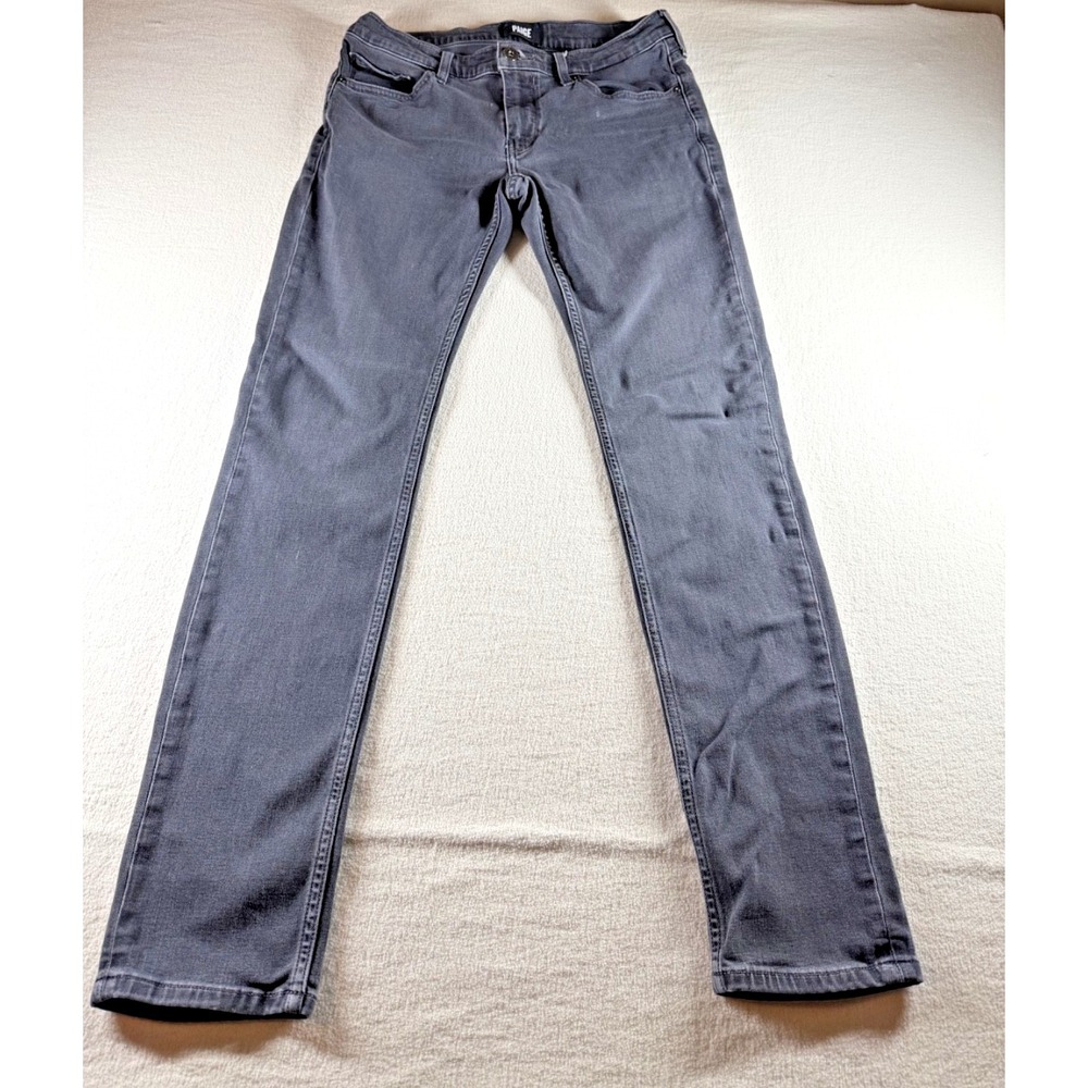 PAIGE Croft Women's Jeans Size 32 Gray Slim Straight Stretch Denim